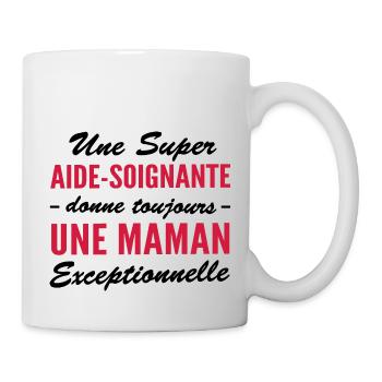 super aide-soignante - maman exceptionnelle - Mug blanc - blanc - Droite