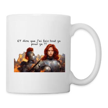 jean d arc - Mug blanc - blanc - Droite