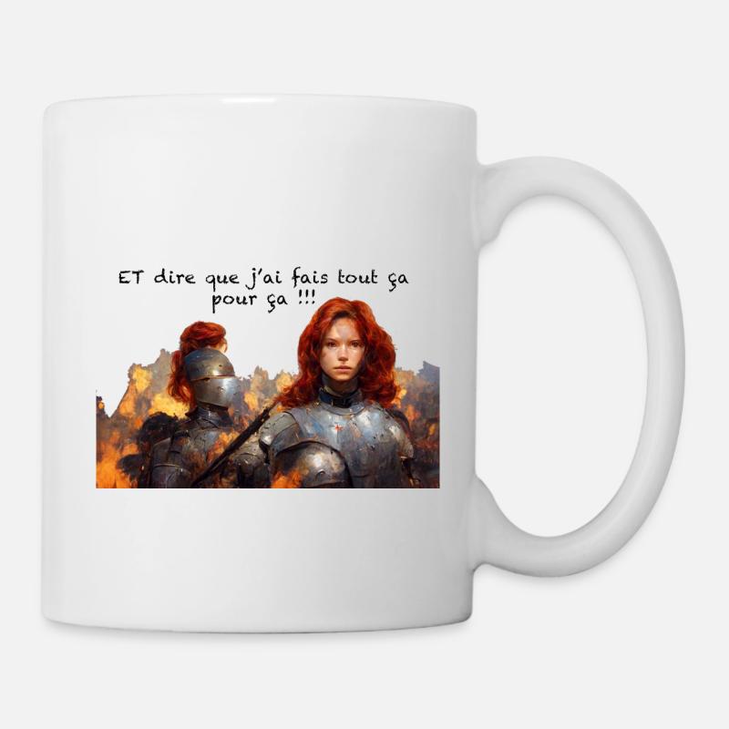 jean d arc - Mug blanc - blanc