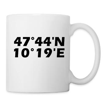 Coordonnées de Kempten (Allgäu) - Mug blanc - blanc - Droite