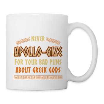 Antike Griechisches Mythologie und Griechischer - Tasse - Weiß - Rechts