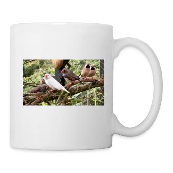 Finch Flock - zebra finches - Mug - white - Right