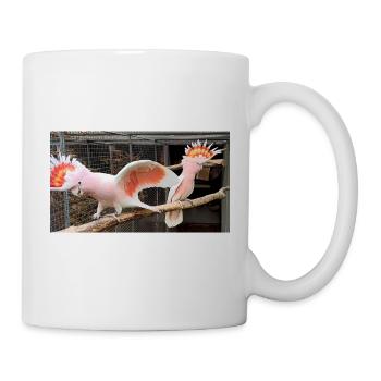 Major Mitchell Cockatoo - Paar - Tasse - Weiß - Rechts