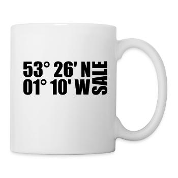 Sale Koordinaten - Tasse - Weiß - Rechts