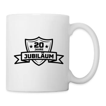 20 Jahre Jubiläum Geschenk - Tasse - Weiß - Rechts