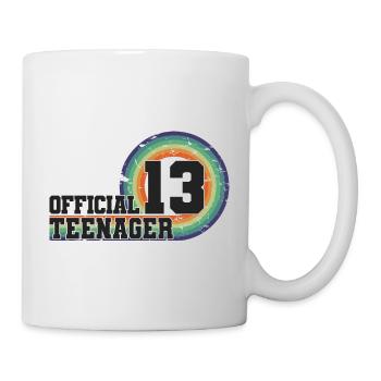Adolescent officiel 13, cadeau cool 13e anniversaire - Mug blanc - blanc - Droite