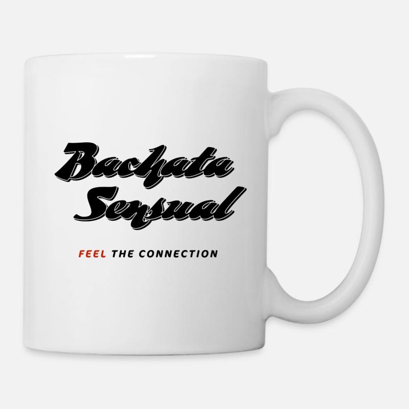 Bachata Sensual Feel the Connection schwarz - Tasse - Weiß
