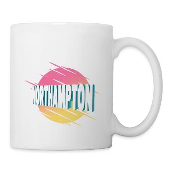 Northampton England Großbritannien Stadt Schrift - Tasse - Weiß - Rechts