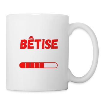 Bêtise en cours de préparation veuillez patienter - Mug blanc - blanc - Droite