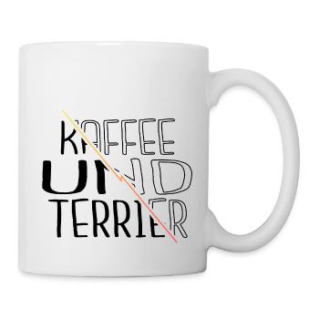 kaffeebecher chihuahua süchtig geburtstag pudel - Tasse - Weiß - Rechts