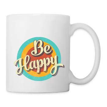 BE HAPPY - Tasse - Weiß - Rechts
