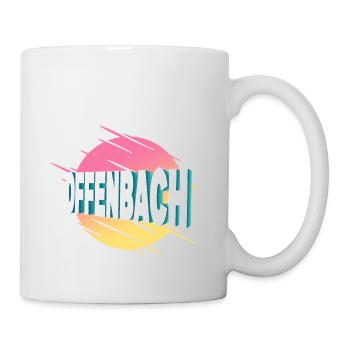 Offenbach Deutschland Stadt Schrift Vintage Retro - Tasse - Weiß - Rechts