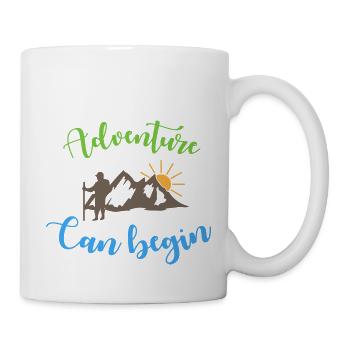 Adventure Can Begin - Camping Life - Mug - white - Right