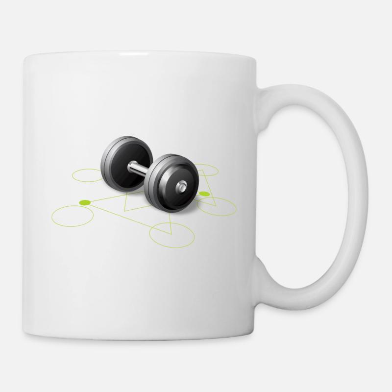 Dumbbell GYM - Mug - white