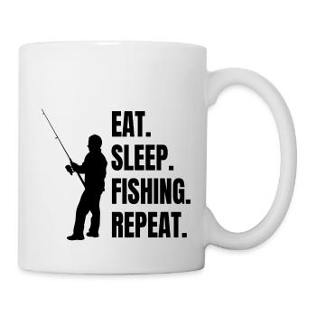Fishing Fishing Fishing Hooks Angler - Mug - white - Right