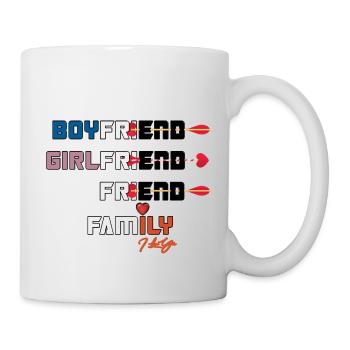 Familie, ich liebe dich - Tasse - Weiß - Rechts