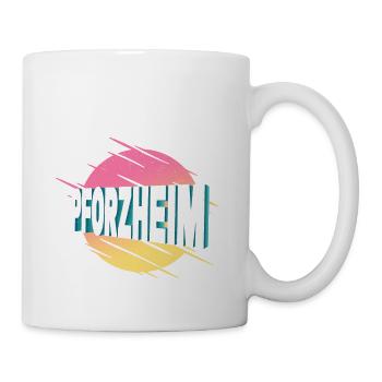 Pforzheim Germany City Font Vintage Retro - Mug - white - Right