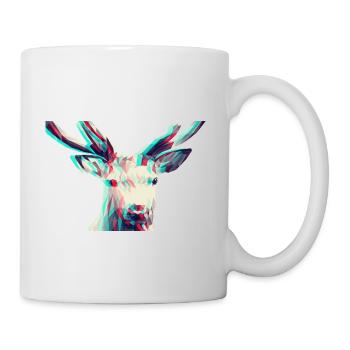 Elk 3D effect - Mug - white - Right