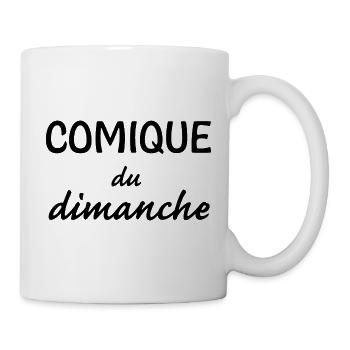 Comique du dimanche cadeau humour - Mug blanc - blanc - Droite