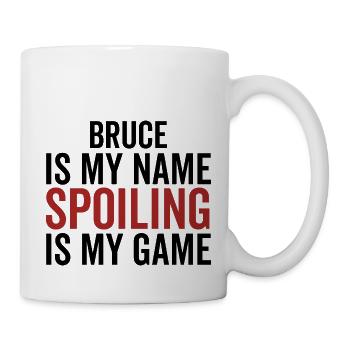 Bruce est mon nom Spoiling est mon jeu - Mug blanc - blanc - Droite
