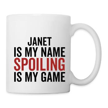Janet est mon nom Spoiling est mon jeu - Mug blanc - blanc - Droite