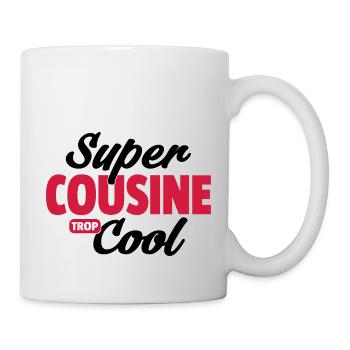 super cousine cool / cadeau humour cousine - Mug blanc - blanc - Droite