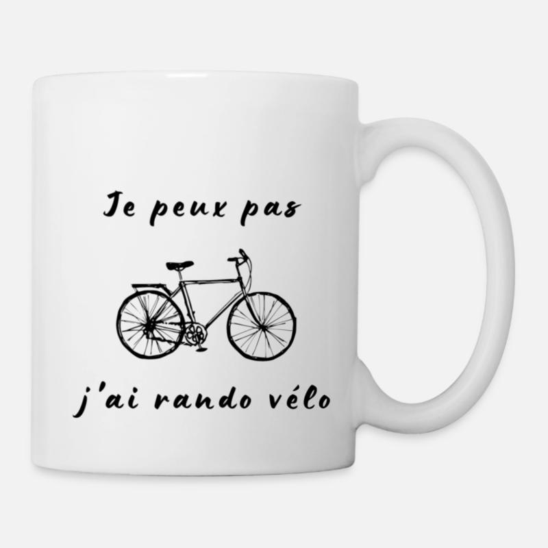 Je peux pas j'ai rando vélo - Mug blanc - blanc