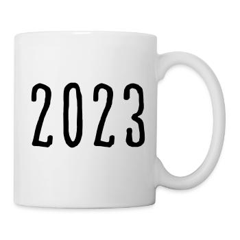 2023 - Jahr - Jahreswechsel - Tasse - Weiß - Rechts