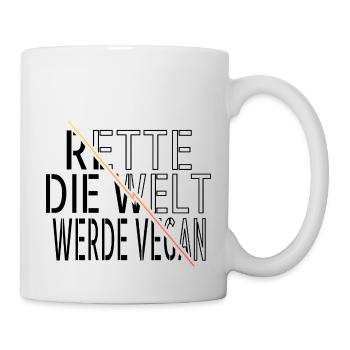 zitat geburtstagsgeschenkidee biologisch - Tasse - Weiß - Rechts