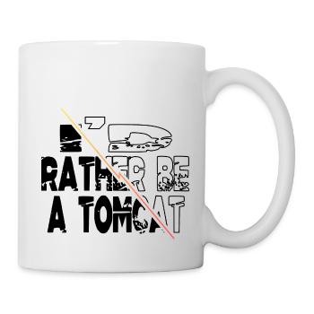 funny persian cat cat face tshirts - Tasse - Weiß - Rechts