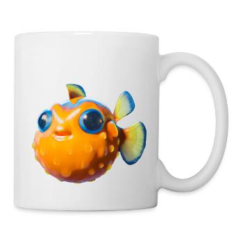Poisson-globe sucré - Mug blanc - blanc - Droite