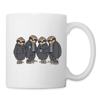 Funny Sloths Group Office Team Coffee Colleagues - Mug - white - Right