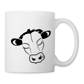 Schlafende Kuh Kuhliebhaber Bauer Geschenkidee - Tasse - Weiß - Rechts