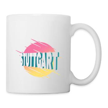 Stuttgart Germany City Font Vintage Retro - Mug - white - Right