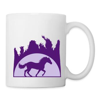 Sun Beach Palm Horse - Mug blanc - blanc - Droite