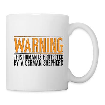 This Human Is Protected by A German Shepherd 7 - Mug - white - Right