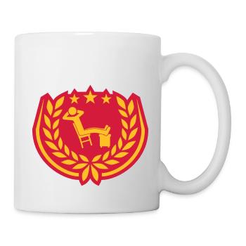 Laurel Wreath Man Relaxed Icon - Mug - white - Right