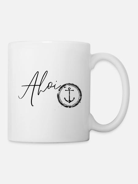 Ahoi & Ankerliebe - Tasse - Weiß