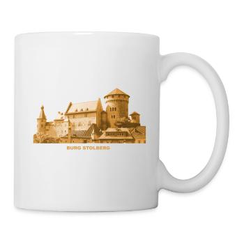 Stolberg Rheinland-Pfalz Burg - Tasse - Weiß - Rechts