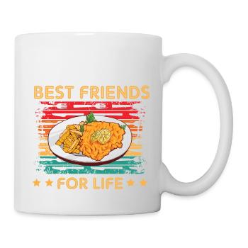 Schnitzel Best Friends pour la vie - Mug blanc - blanc - Droite