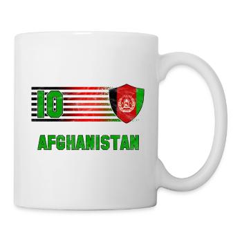 Afghanistan Fußball Mannschaft - Tasse - Weiß - Rechts