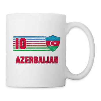 Équipe d’Azerbaïdjan de football - Mug blanc - blanc - Droite