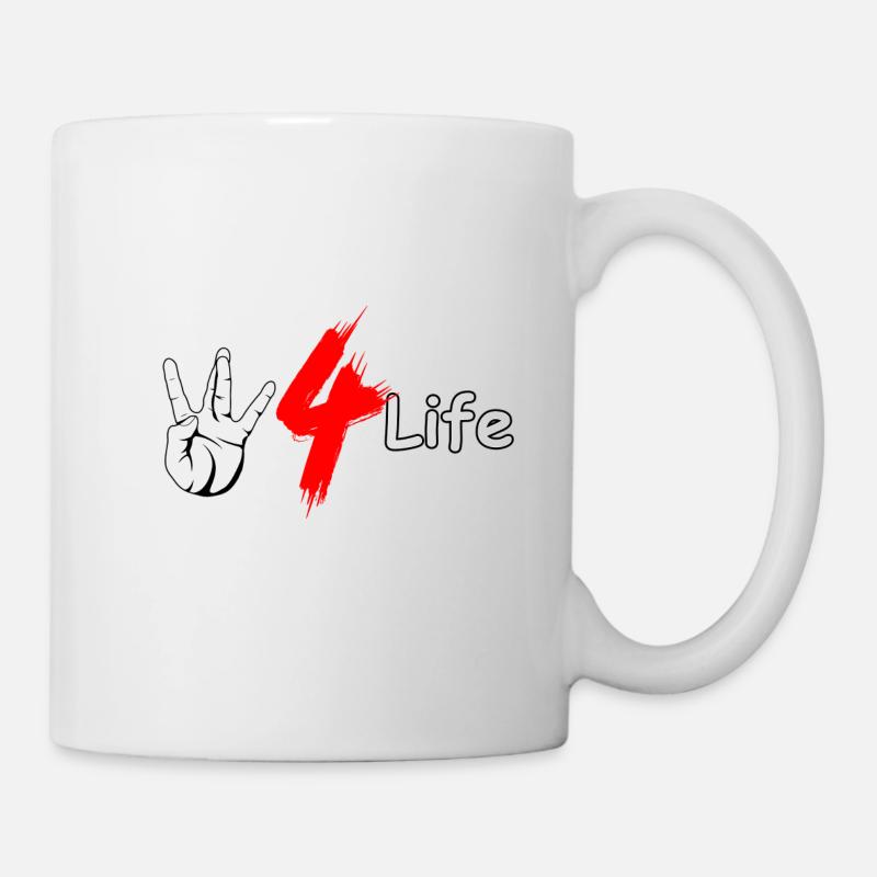 W 4 life - Tasse - Weiß