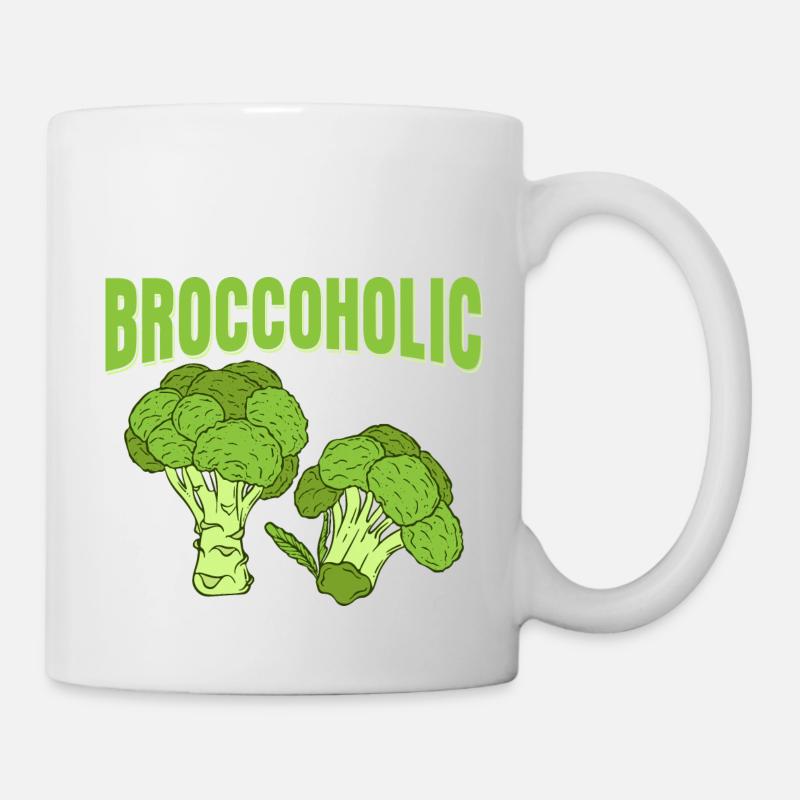 Broccoholic Broccoli Vegetable - Tasse - Weiß