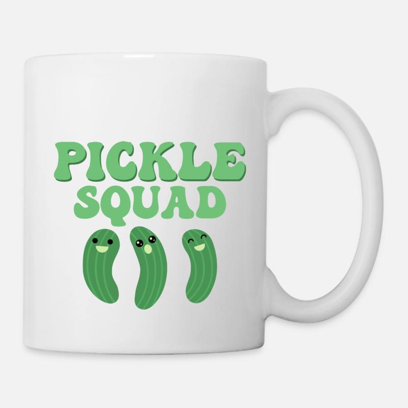 Pickle Squad Pickles Cucumber - Mug - white
