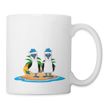 Galapagosinseln Blaufußtölpel Weihnachten - Tasse - Weiß - Rechts