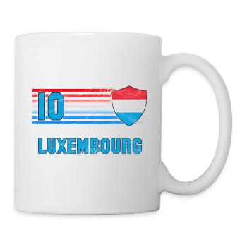 Luxemburg Fußball Mannschaft - Tasse - Weiß - Rechts