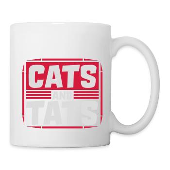 Citation de chats et de tats - Mug blanc - blanc - Droite