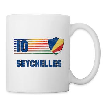 Seychellen Fußball Mannschaft - Tasse - Weiß - Rechts
