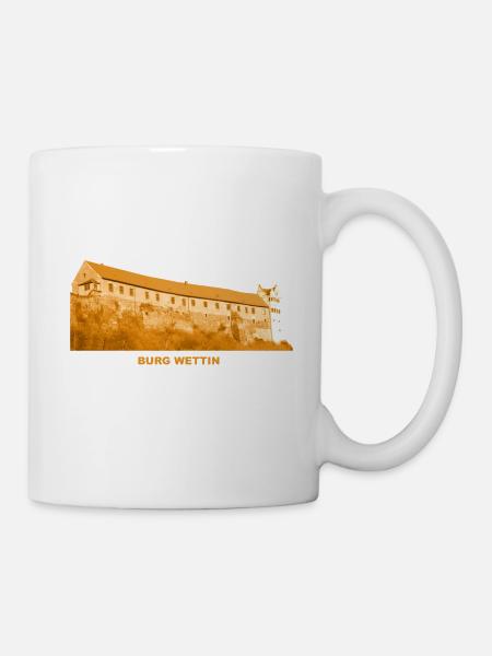 Wettin Castle Saale Castle Saxony-Anhalt - Mug - white